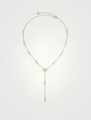 Mimosa Starburst Lariat Necklace