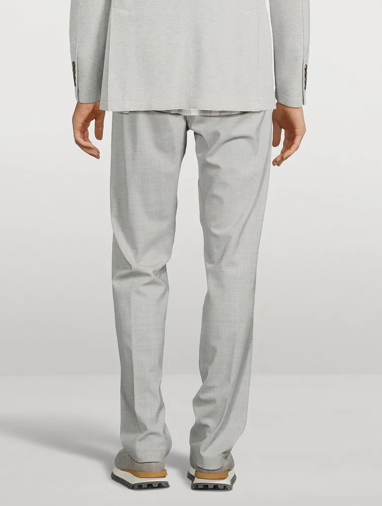 Stretch Wool Jogger Pants