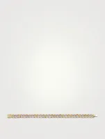 Small 14K Gold Pavé Diamond Link Bracelet