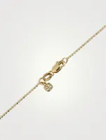 Medium 14K Gold Pavé Diamond Happy Face Necklace