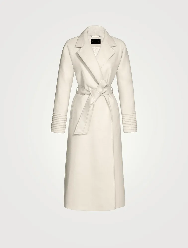 Belted Alpaca Wool Wrap Coat