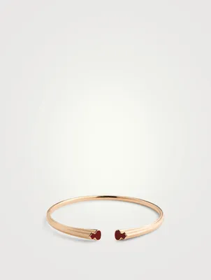 Wulu 18K Rose Gold Bangle Bracelet With HyCeram®