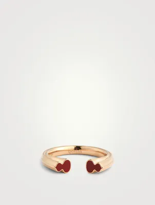 Wulu 18K Rose Gold Ring With HyCeram®