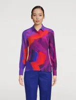 Silk Shirt Superimposition Print