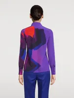 Silk Shirt Superimposition Print