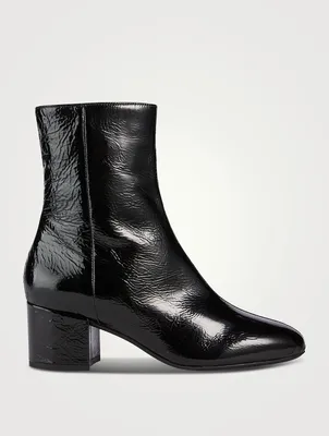 Leonora Patent Leather Ankle Boots