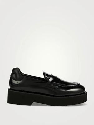 Marta Leather Platform Loafers