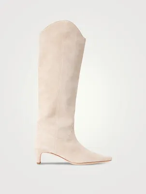 Wally Western Suede Knee-High Boots
