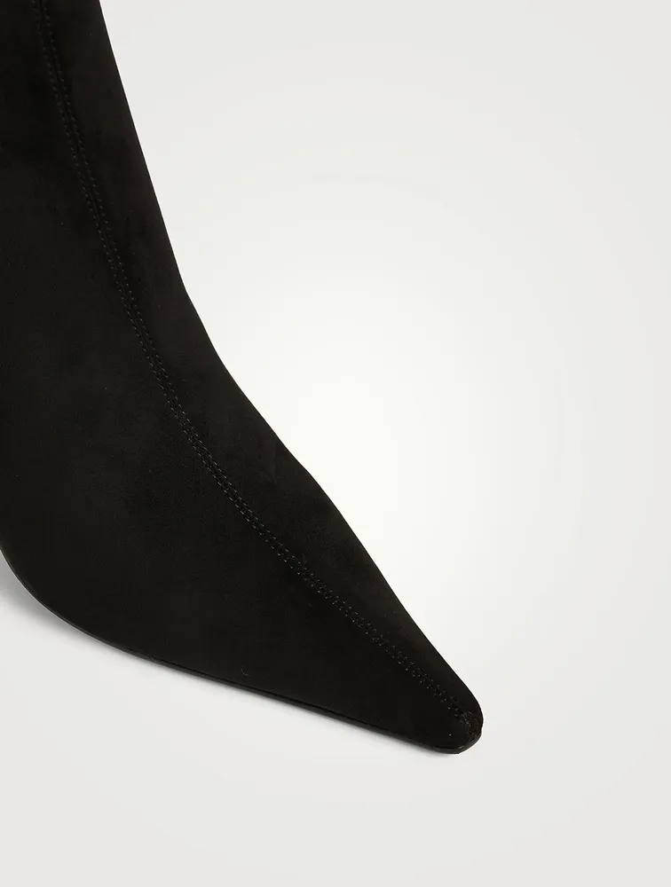 Compass Leather Over-The-Knee Boots