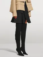 Compass Leather Over-The-Knee Boots