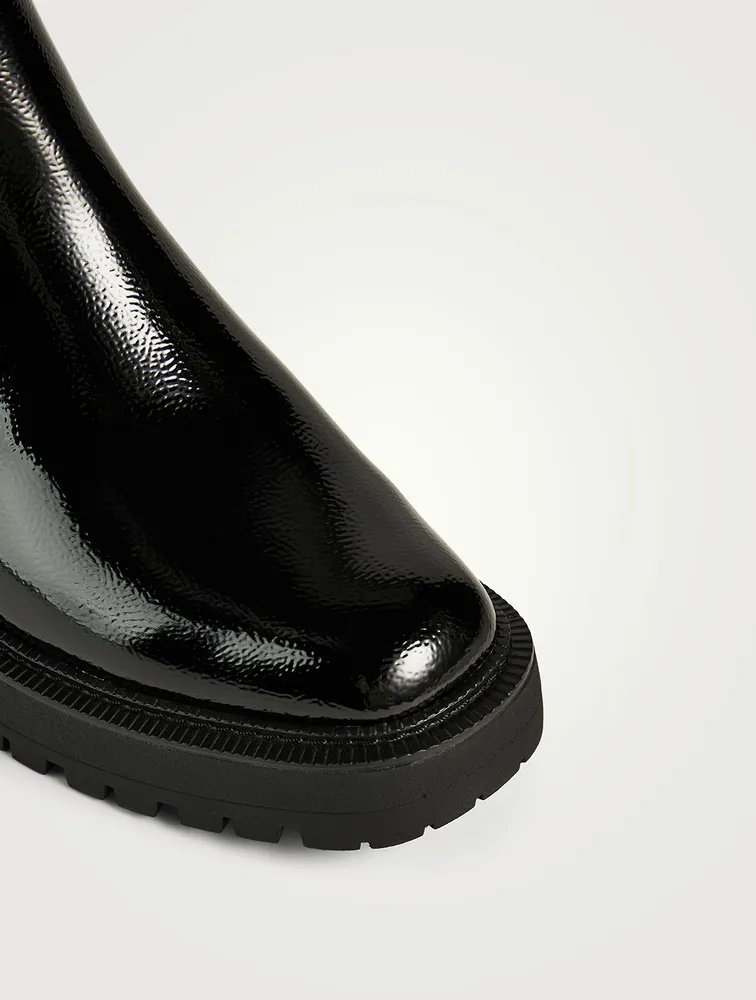 Laguna Patent Leather Chelsea Boots
