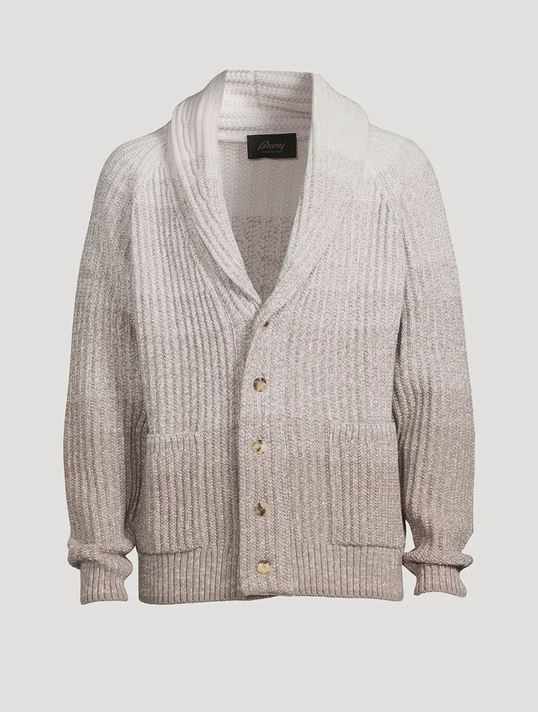 Wool And Cashmere Shawl Collar Cardigan