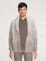 Wool And Cashmere Shawl Collar Cardigan