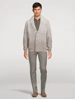 Wool And Cashmere Shawl Collar Cardigan