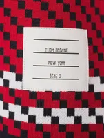 Tartan Check Cotton Jacquard Sweatshirt