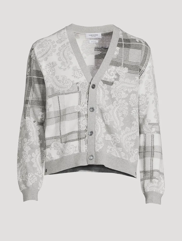 Fun-Mix Tartan Merino Wool Cardigan