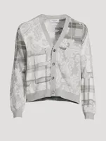 Fun-Mix Tartan Merino Wool Cardigan