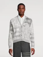 Fun-Mix Tartan Merino Wool Cardigan