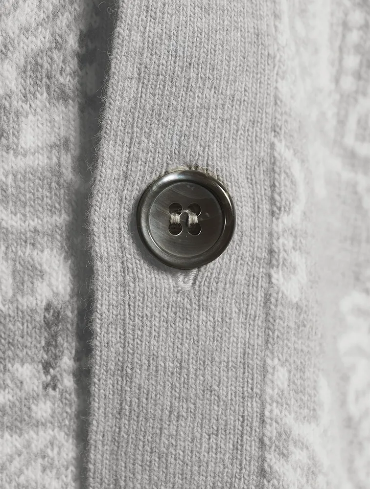 Fun-Mix Tartan Merino Wool Cardigan
