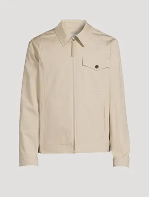 Tailored Cotton Zip Jacket