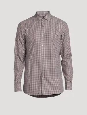 Cotton Shirt Check Print