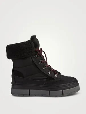 Henta Faux Fur-Trimmed Nylon Boots
