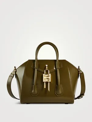 Mini Antigona Lock Leather Bag