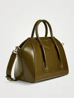 Mini Antigona Lock Leather Bag