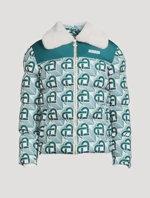 Heart Monogram Puffer Jacket
