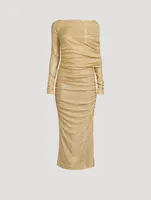 Draped Lurex Dress