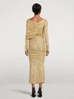 Draped Lurex Dress