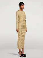 Draped Lurex Dress