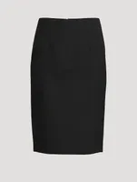 Wool Pencil Skirt