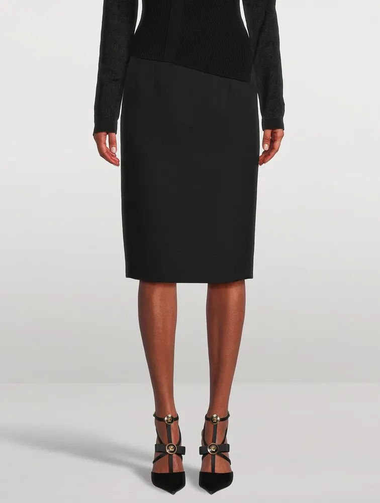 Wool Pencil Skirt