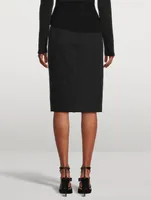 Wool Pencil Skirt