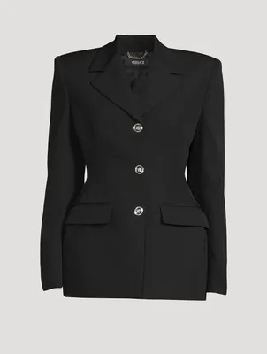 Hourglass Grain de Poudre Wool Blazer