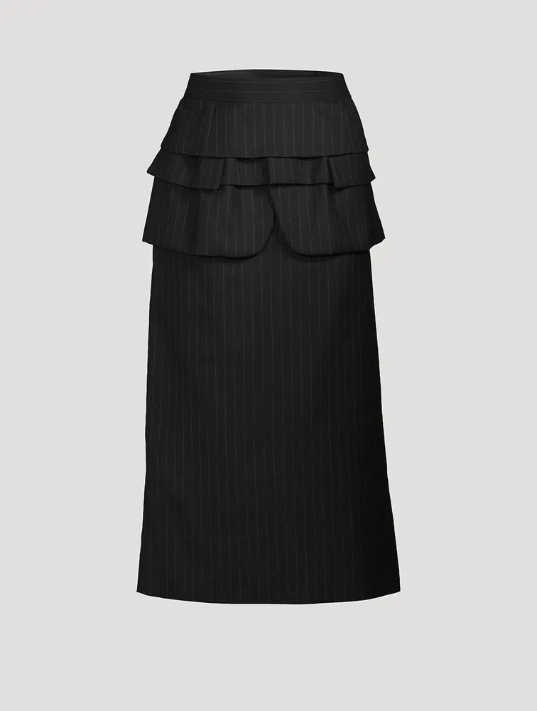 Wool Midi Skirt