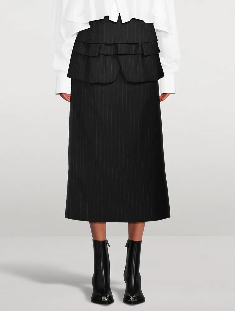 Wool Midi Skirt