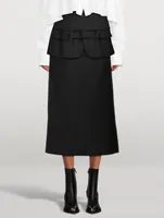 Wool Midi Skirt