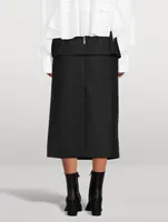 Wool Midi Skirt