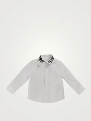 Coordinates Motif Cotton Shirt