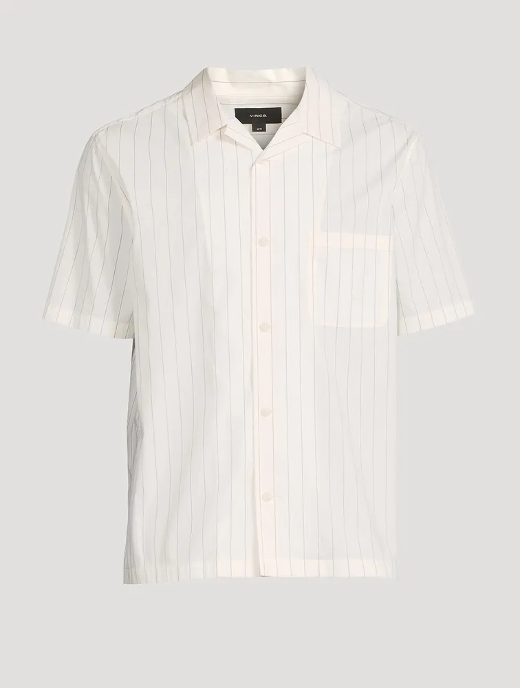 Monte Short-Sleeve Shirt Striped Print