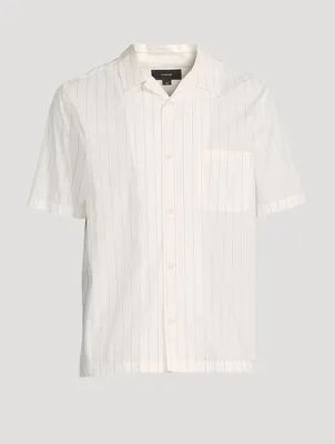 Monte Short-Sleeve Shirt Striped Print
