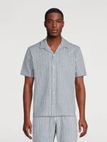 Short-Sleeve Shirt Cabana Striped Print