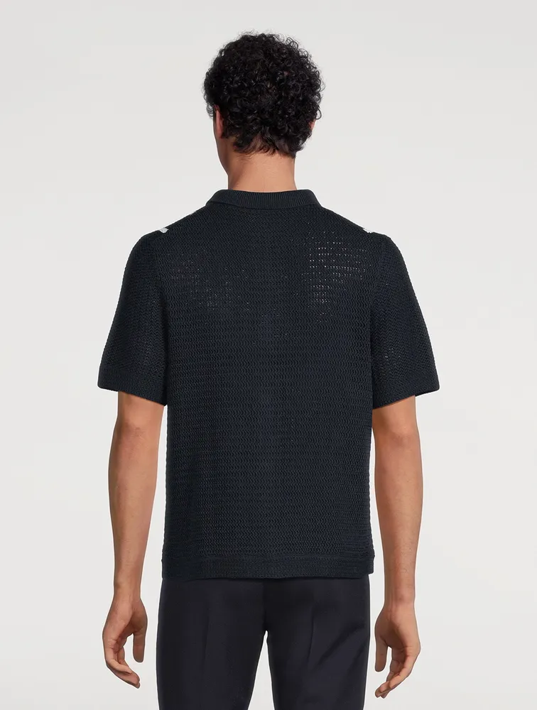 Crochet Short-Sleeve Shirt