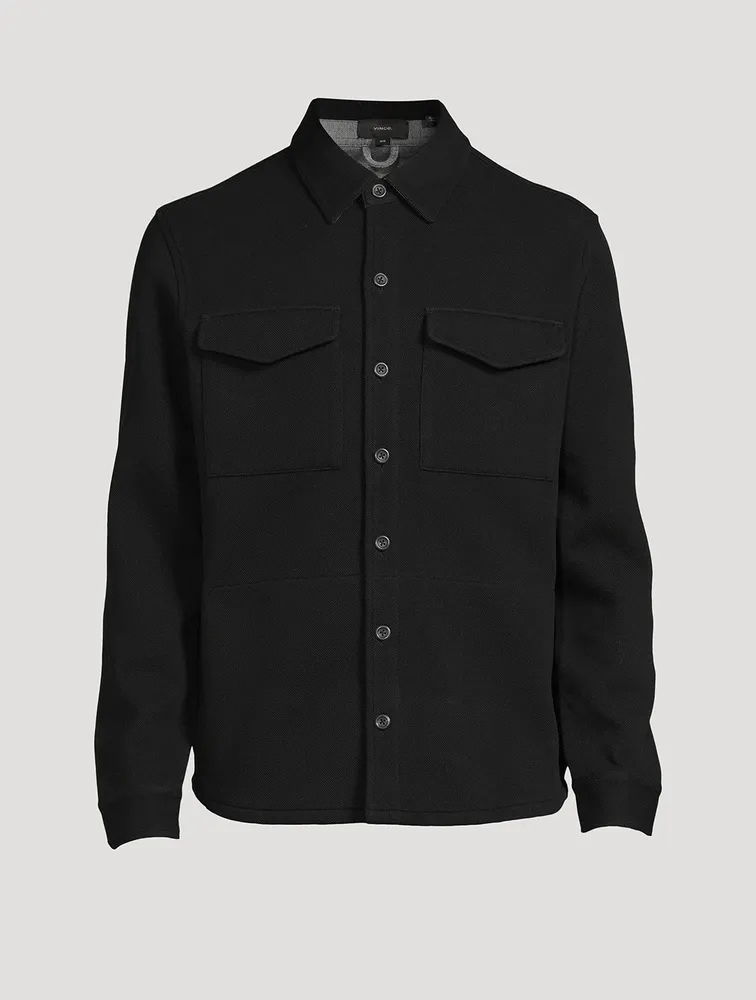 Cotton-Blend Shirt Jacket