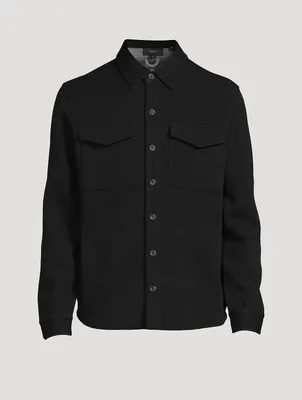 Cotton-Blend Shirt Jacket