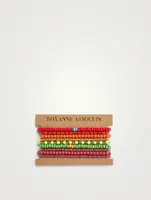 Set Of Nine The Very Merry Bunch Bracelets