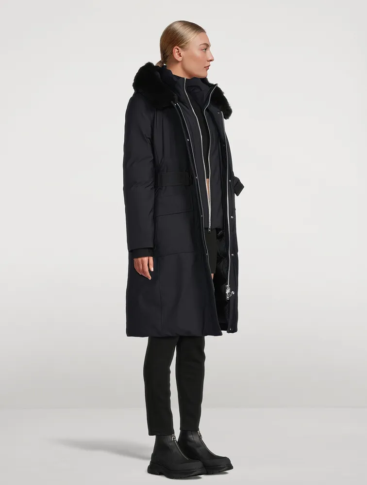 Alpharetta Shearling-Trimmed Down Parka