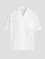 Cotton-Blend Short-Sleeve Shirt